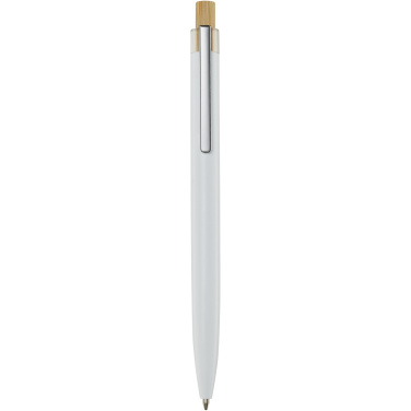 Logo trade advertising products picture of: Nooshin recycled aluminium ballpoint pen (black ink)