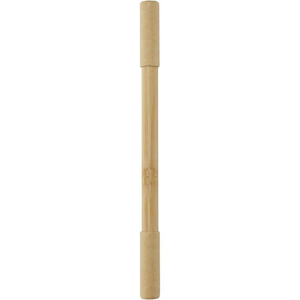 Logo trade business gifts image of: Samambu bamboo duo pen