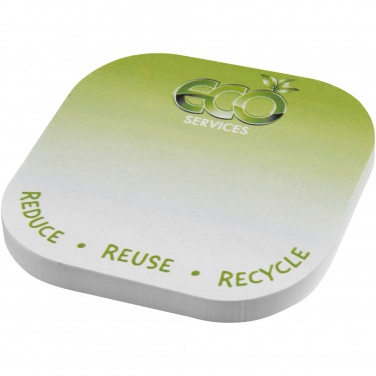 Logotrade promotional merchandise image of: Sticky-Mate® square-shaped recycled sticky notes with rounded corners