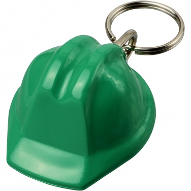 Logo trade promotional product photo of: Kolt hard hat-shaped recycled keychain