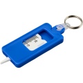 Kym recycled tyre tread check keychain, Blue