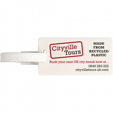 Logo trade corporate gifts image of: River recycled window luggage tag