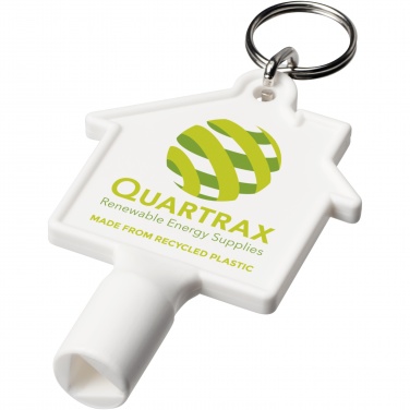 Logotrade promotional items photo of: Maximilian house-shaped recycled utility key keychain