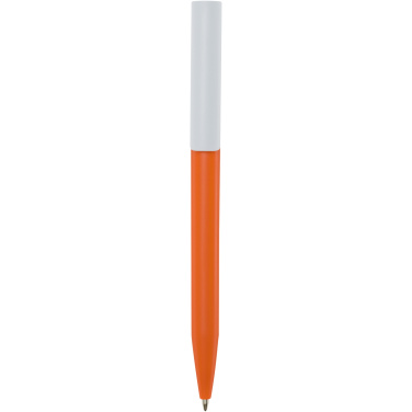 Logo trade promotional item photo of: Unix recycled plastic ballpoint pen