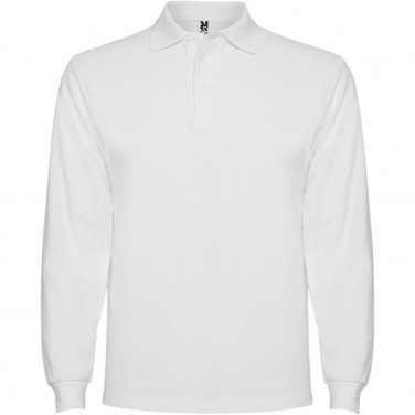 Logo trade advertising products image of: Estrella long sleeve men's polo