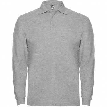 Logo trade corporate gifts image of: Estrella long sleeve men's polo