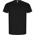 Golden short sleeve men's t-shirt, Solid black