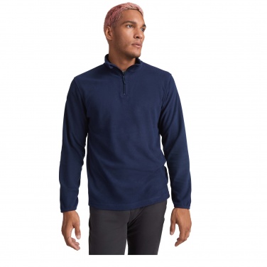 Logo trade promotional giveaways image of: Himalaya men's quarter zip fleece jacket