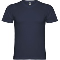 Samoyedo short sleeve men's v-neck t-shirt, Navy Blue