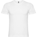 Samoyedo short sleeve men's v-neck t-shirt, White