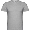 Samoyedo short sleeve men's v-neck t-shirt, Marl Grey