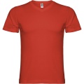 Samoyedo short sleeve men's v-neck t-shirt, Red