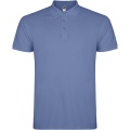 Star short sleeve men's polo, Riviera Blue