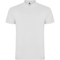 Star short sleeve men's polo, White