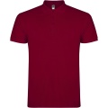 Star short sleeve men's polo, Garnet