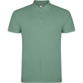 Star short sleeve men's polo, Dark Mint