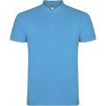 Star short sleeve men's polo, Turquois