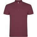 Star short sleeve men's polo, Berry Red