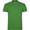 Star short sleeve kids polo, Tropical Green