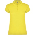 Star short sleeve women's polo, Yellow