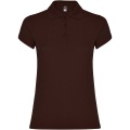 Star short sleeve women's polo, Chocolat