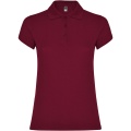 Star short sleeve women's polo, Garnet