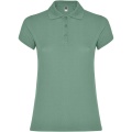 Star short sleeve women's polo, Dark Mint