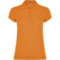 Star short sleeve women's polo, Orange