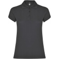 Star short sleeve women's polo, Dark Lead