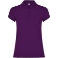 Star short sleeve women's polo, Purple