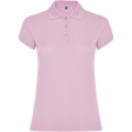 Star short sleeve women's polo, Light pink