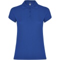 Star short sleeve women's polo, Royal blue