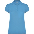 Star short sleeve women's polo, Turquois