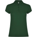 Star short sleeve women's polo, Bottle green