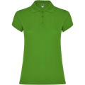 Star short sleeve women's polo, Grass Green