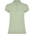 Star short sleeve women's polo, Mist Green