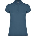 Star short sleeve women's polo, Storm blue