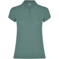 Star short sleeve women's polo, Calm Blue