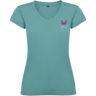 Logotrade promotional merchandise image of: Victoria short sleeve women's v-neck t-shirt