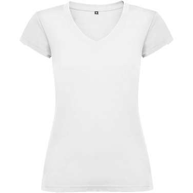 Logo trade promotional products image of: Victoria short sleeve women's v-neck t-shirt