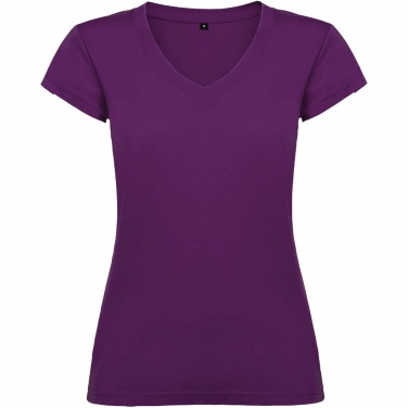 Logo trade promotional products image of: Victoria short sleeve women's v-neck t-shirt