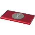 Juice 4000 mAh Type-C recycled aluminium wireless power bank , Red