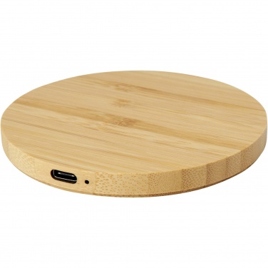 Logo trade advertising product photo of: Essence 15W bamboo wireless charging pad