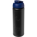 Baseline Rise 750 ml sport bottle with flip lid, Solid black / Blue