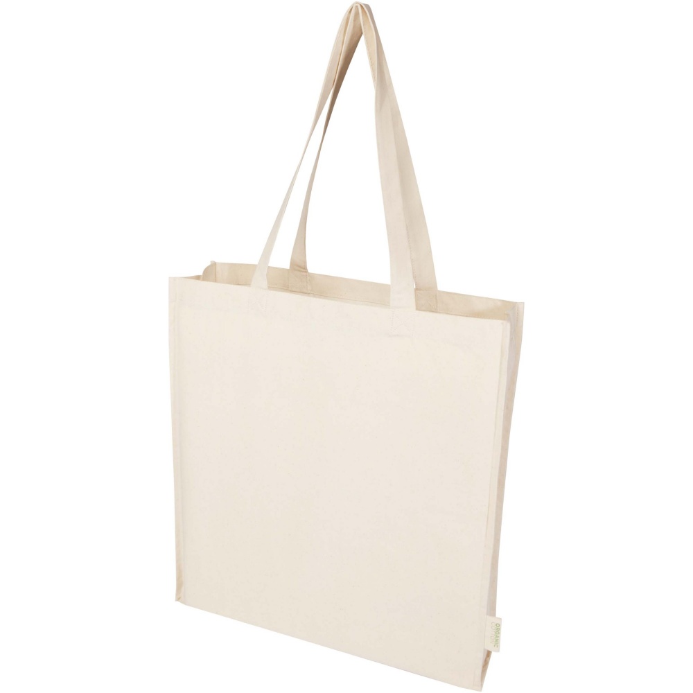 Logo trade advertising product photo of: Orissa 180 g/m² organic full gusset tote bag 14L