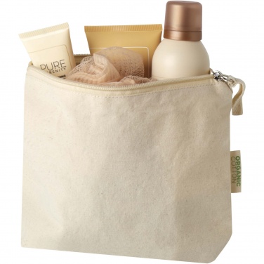 Logotrade promotional product picture of: Orissa 180 g/m² organic toiletry bag 1L