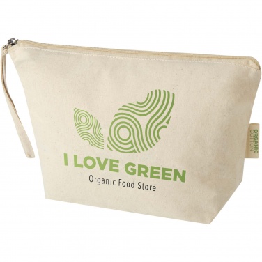 Logotrade promotional gift image of: Orissa 180 g/m² organic large accessory pouch 3L