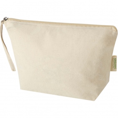 Logo trade promotional gift photo of: Orissa 180 g/m² organic large accessory pouch 3L