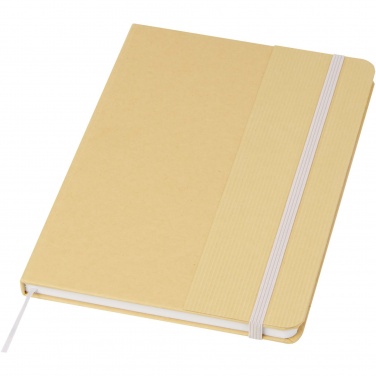 Logotrade promotional product picture of: Nelida A5 recycled cardboard hard cover notebook