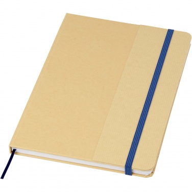 Logo trade promotional product photo of: Nelida A5 recycled cardboard hard cover notebook